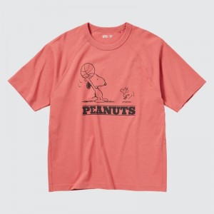 Orange Uniqlo Retro Peanuts Ut Oversized Short-sleeve Graphic Men T Shirts | 5628144