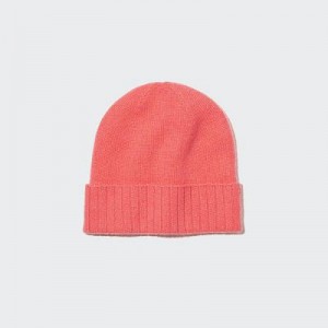 Pink Uniqlo Cashmere Knitted Women Beanie | 538705