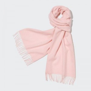 Pink Uniqlo Cashmere Women Scarves | 4986413