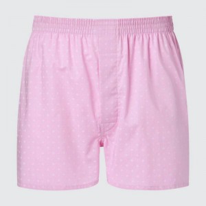 Pink Uniqlo Woven Patterned Boxer Men Underwear | 94999