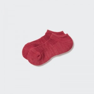 Red Uniqlo Heattech Short Women Socks | 8429489