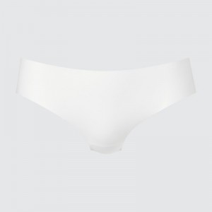 White Uniqlo AIRism Ultra Seamless Regular Women Briefs | 7028120