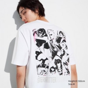 White Uniqlo Bleach: Thousand-year Blood War Ut Short-sleeve Graphic Men T Shirts | 9083187