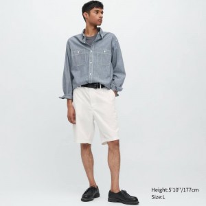 White Uniqlo Chino Men Shorts | 6034989