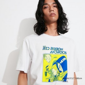 White Uniqlo Dragon Ball Ut Short-sleeve Graphic Men T Shirts | 3737925