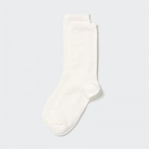 White Uniqlo HEATTECH Women Socks | 334871