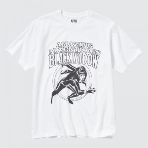 White Uniqlo MAGIC FOR ALL FOREVER UT Short-Sleeve Women T Shirts | 3304359