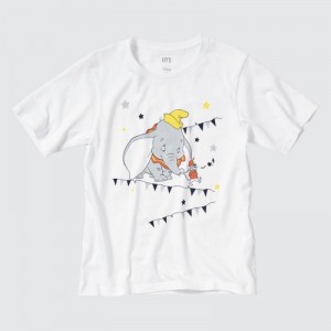 White Uniqlo Magic For All Classics Short-Sleeve UT Women T Shirts | 5650466