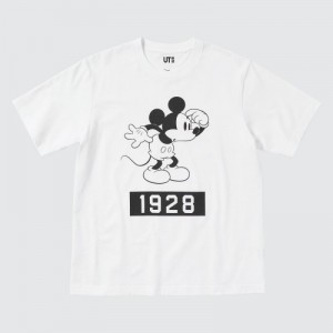 White Uniqlo Magic For All Favorites UT Short-Sleeve Women T Shirts | 5550115
