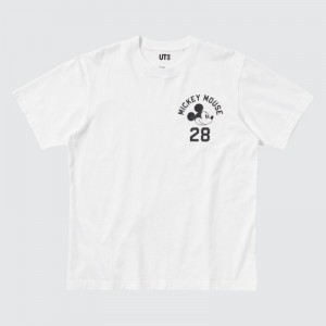 White Uniqlo Magic For All Favorites UT Short-Sleeve Women T Shirts | 2647448