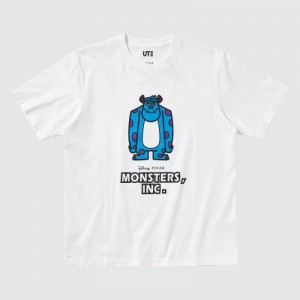 White Uniqlo Magic For All Favorites UT Short-Sleeve Women T Shirts | 1719332