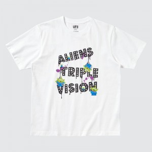 White Uniqlo Magic For All Timeless Favorites Ut Short-sleeve Graphic Men T Shirts | 5729840