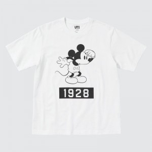 White Uniqlo Magic For All Timeless Favorites Ut Short-sleeve Graphic Men T Shirts | 5131350