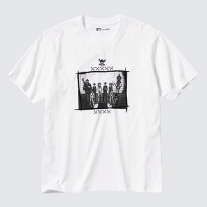 White Uniqlo Ut Archive Ut One Piece Short-sleeve Graphic Men T Shirts | 4947931