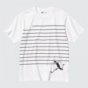 White Uniqlo Ut Archive Ut One Piece Short-sleeve Graphic Men T Shirts | 5615767