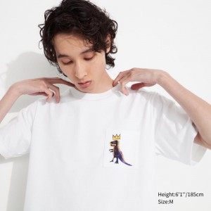White Uniqlo Ut Archive Ut Short Sleeve Graphic Jean-michel Basquiat Men T Shirts | 2380298