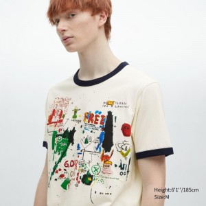 White Uniqlo Ut Archive Ut Short Sleeve Graphic Jean-michel Basquiat Men T Shirts | 8601122