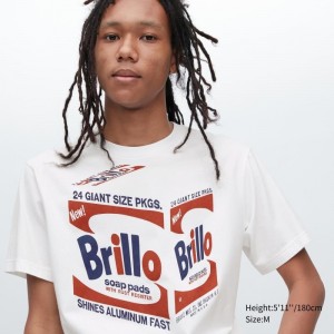 White Uniqlo Ut Archive Ut Short Sleeve Graphic Andy Warhol Men T Shirts | 6628334