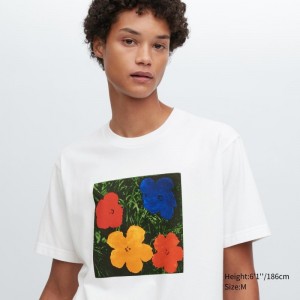 White Uniqlo Ut Archive Ut Short Sleeve Graphic Andy Warhol Men T Shirts | 4988882
