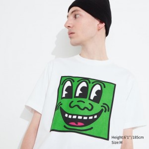 White Uniqlo Ut Archive Ut Short Sleeve Graphic Keith Haring Men T Shirts | 6497097