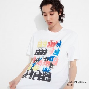 White Uniqlo Ut Archive Ut Short Sleeve Graphic Andy Warhol Men T Shirts | 9386635