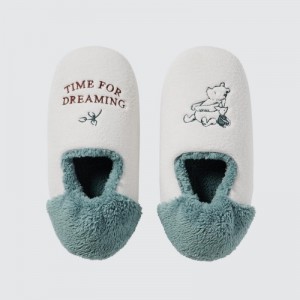 White Uniqlo Winnie the Pooh Collection Women Slippers | 4720468