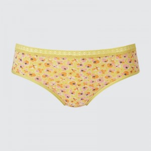 Yellow Uniqlo Mid-Rise Women Briefs | 9198899