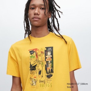 Yellow Uniqlo Ut Archive Ut Short Sleeve Graphic Jean-michel Basquiat Men T Shirts | 6449958
