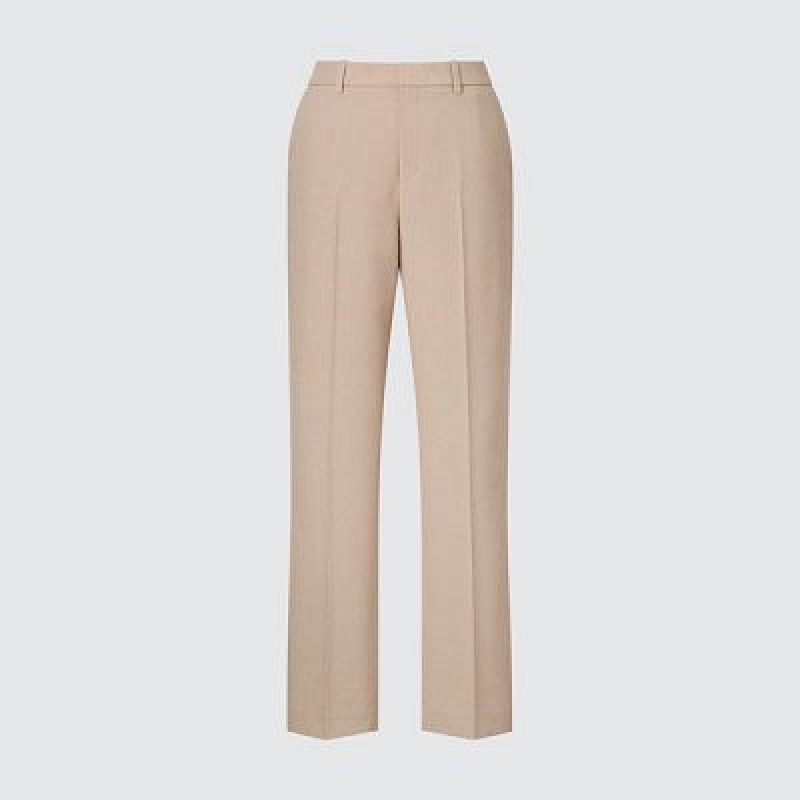 Beige Uniqlo AirSense Women Pants | 5519868