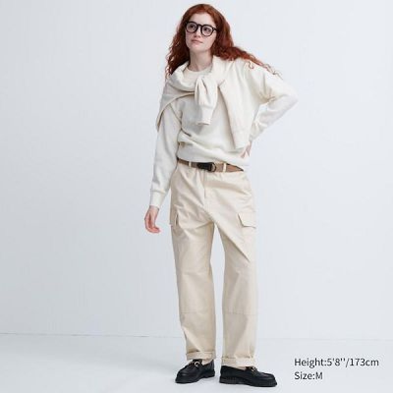 Beige Uniqlo Cargo Women Pants | 590147