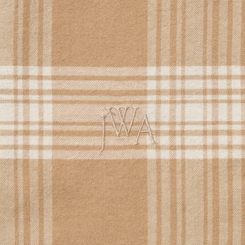 Beige Uniqlo Flannel Checked Long-Sleeve Long Women Shirts | 3749833