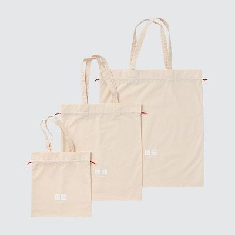 Beige Uniqlo Gift Women Tote Bags | 3273027