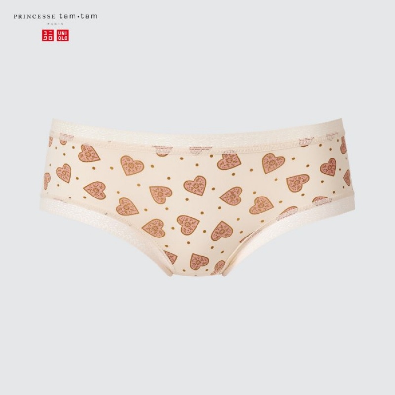 Beige Uniqlo Hiphugger Women Briefs | 4345405
