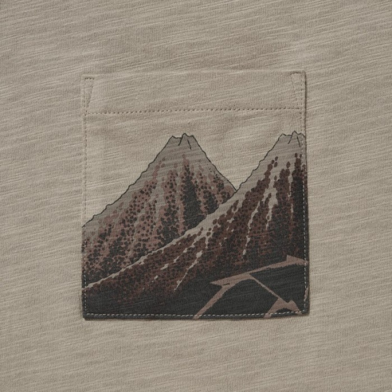 Beige Uniqlo Hokusai UT Short Sleeve Women T Shirts | 4464343