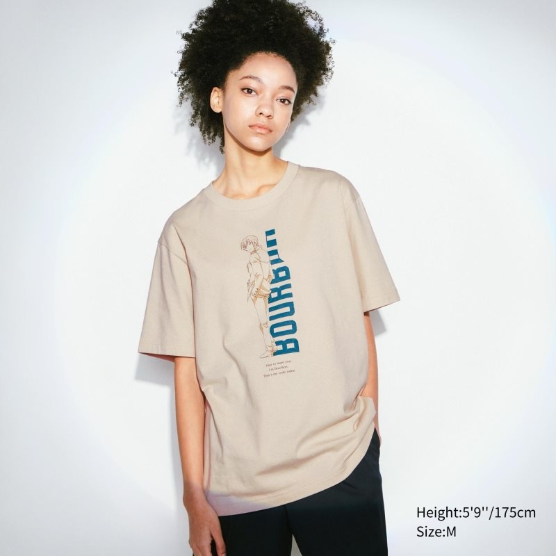 Beige Uniqlo Introduction Of Detective Conan Case Closed Ut Short-sleeve Graphic Men T Shirts | 1687556