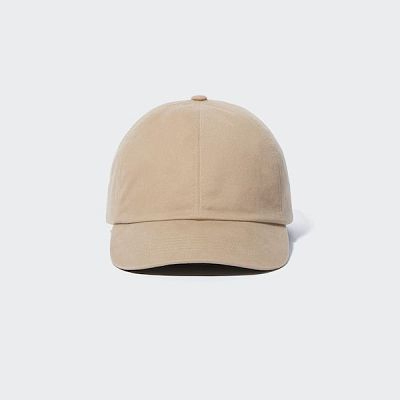 Beige Uniqlo UV Protection Twill Women Caps | 9135435
