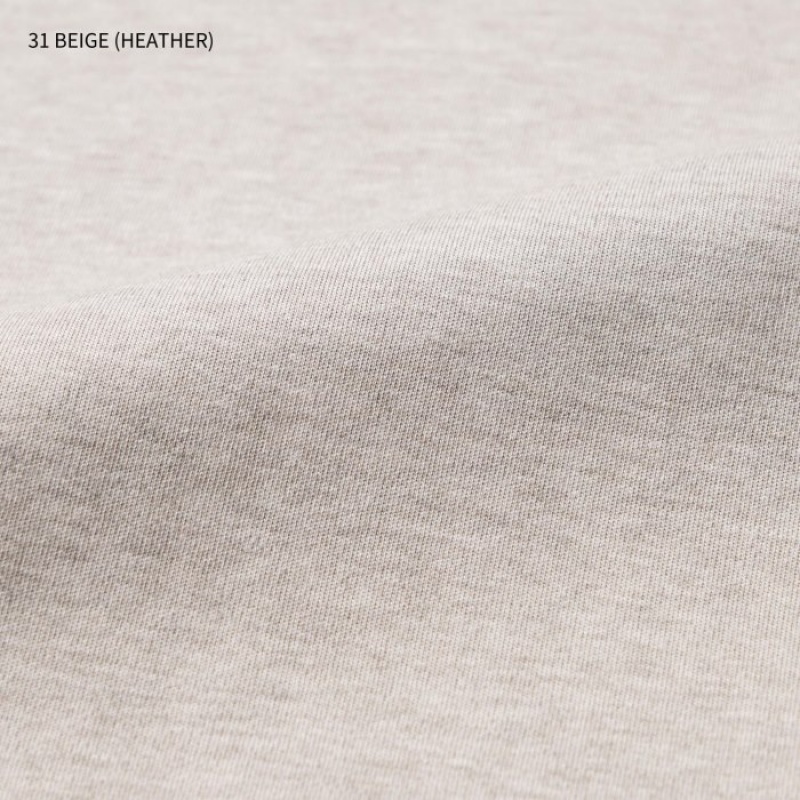 Beige Uniqlo U Crew Neck Short-sleeve Women T Shirts | 4896583