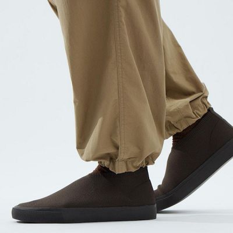 Beige Uniqlo U Wide-Fit Parachute Cargo Women Pants | 8183427