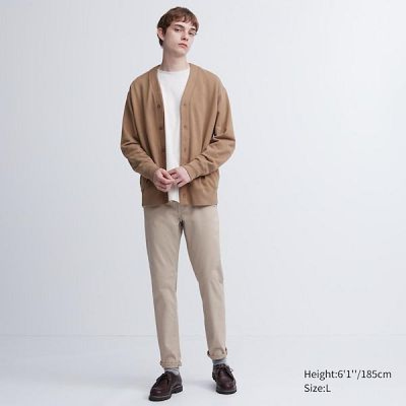 Beige Uniqlo Ultra Stretch Color Women Jeans | 8460167