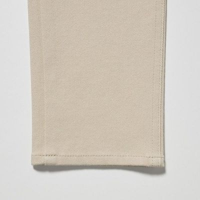 Beige Uniqlo Ultra Stretch Women Leggings | 2575893