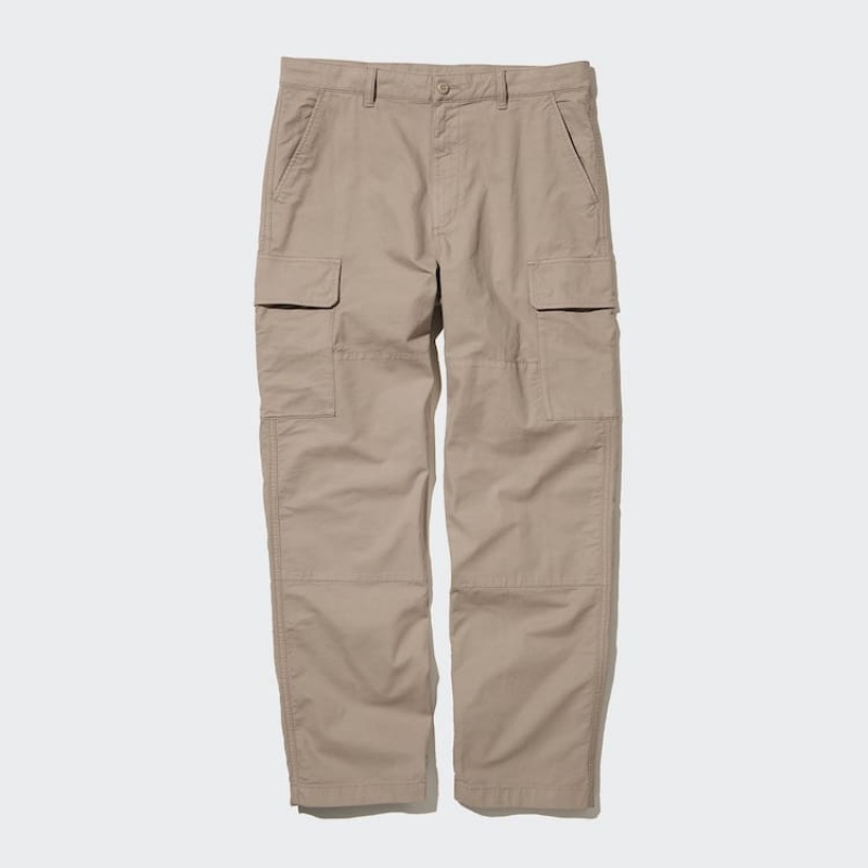 Beige Uniqlo Utility Cargo Men Pants | 6432796