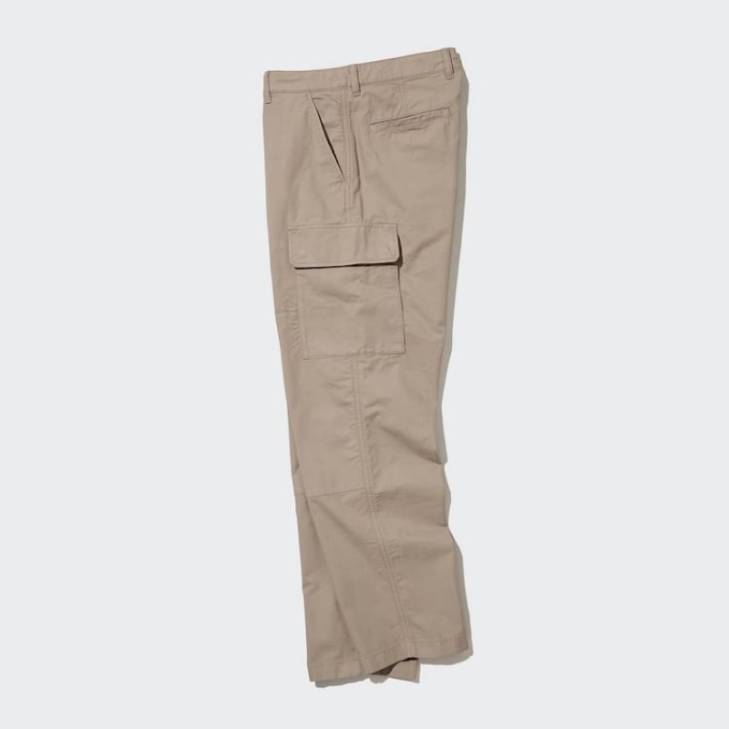 Beige Uniqlo Utility Cargo Men Pants | 6432796