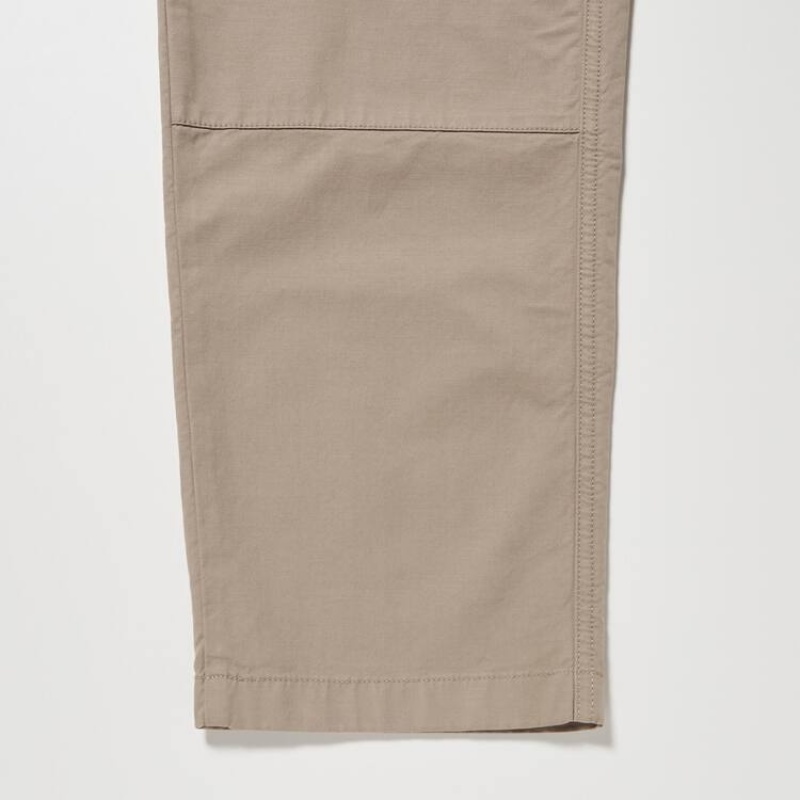 Beige Uniqlo Utility Cargo Men Pants | 6432796