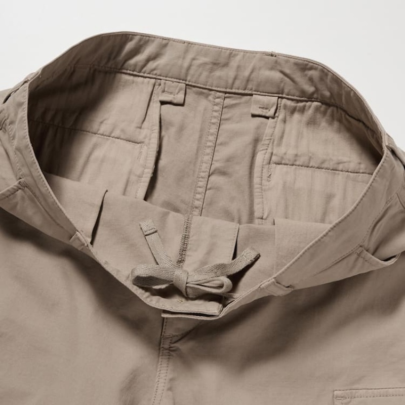 Beige Uniqlo Utility Cargo Men Pants | 6432796