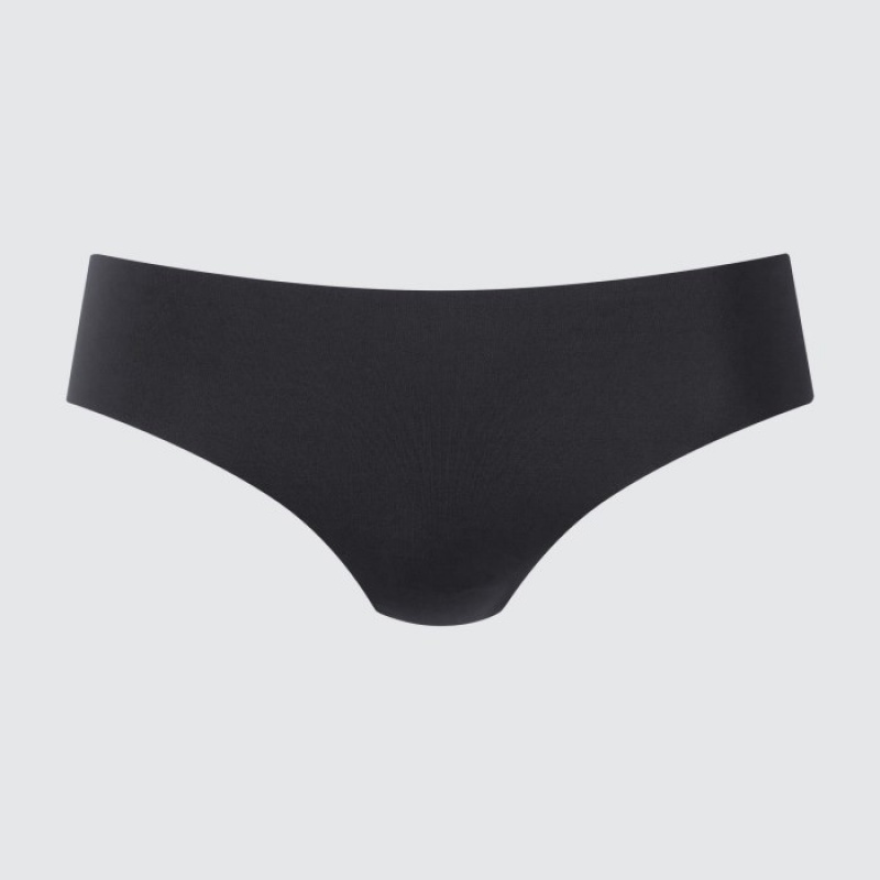 Black Uniqlo AIRism Ultra Seamless Regular Women Briefs | 8981103