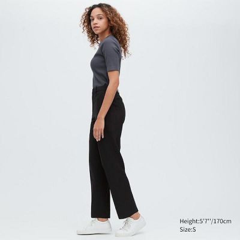 Black Uniqlo AirSense Women Pants | 7482177