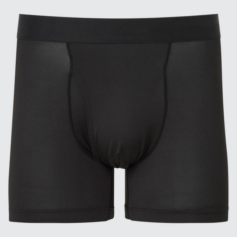 Black Uniqlo Airism Boxers Men Underwear | 395860