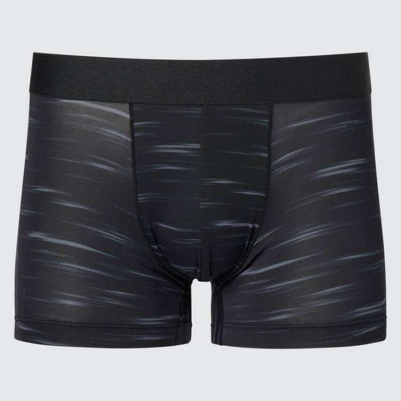 Black Uniqlo Airism Low Rise Boxers Men Underwear | 6092009