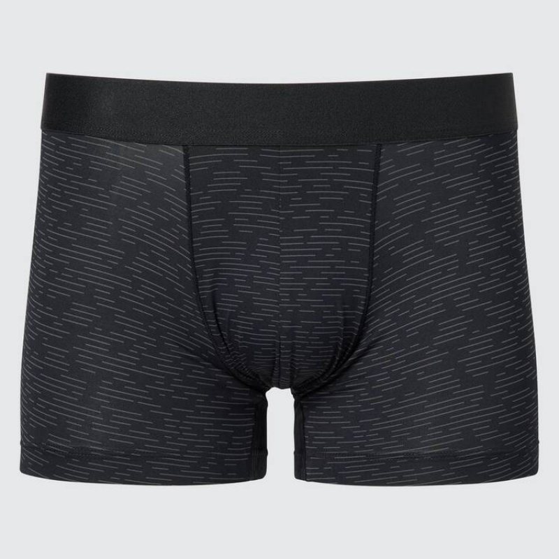 Black Uniqlo Airism Low Rise Boxers Men Underwear | 1858100
