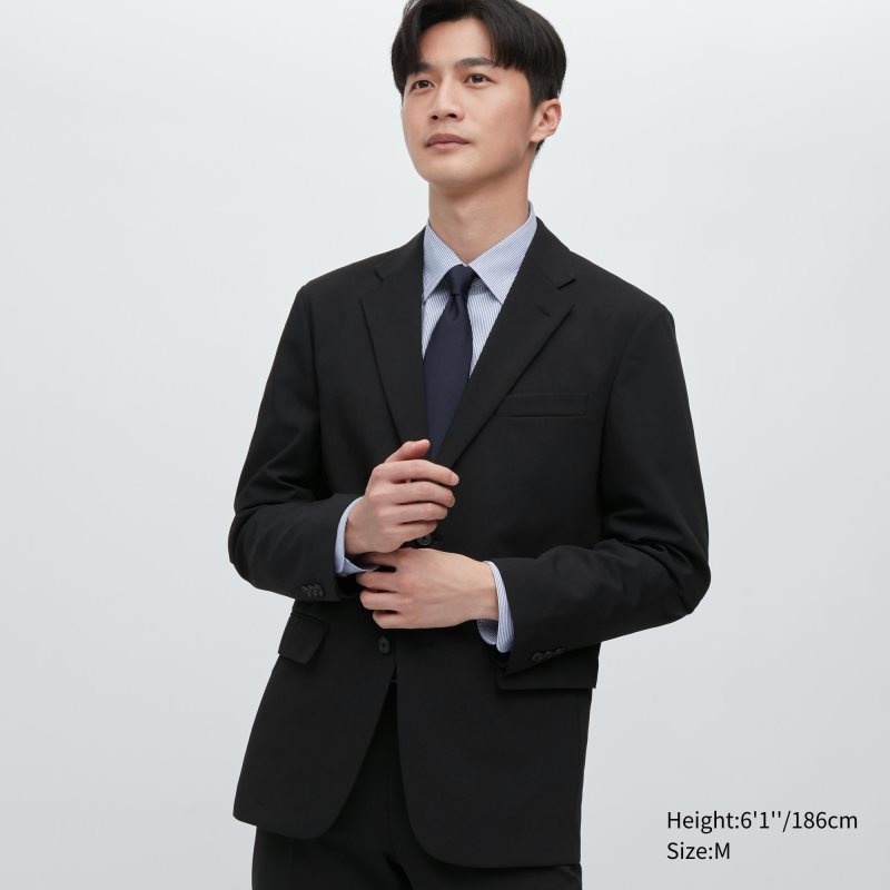 Black Uniqlo Airsense Wool Like Ultra Light Men Jackets | 866625